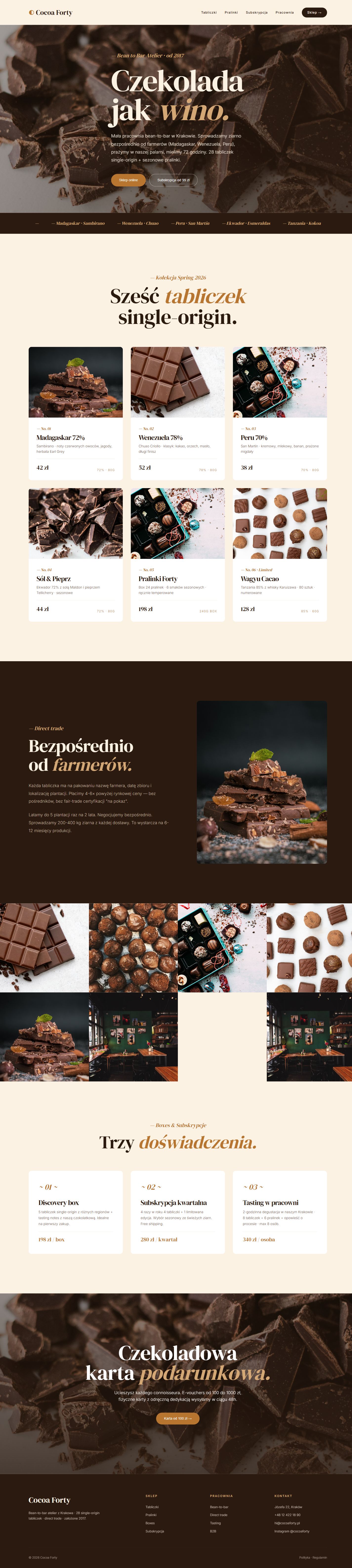 Cocoa - pełny widok strony