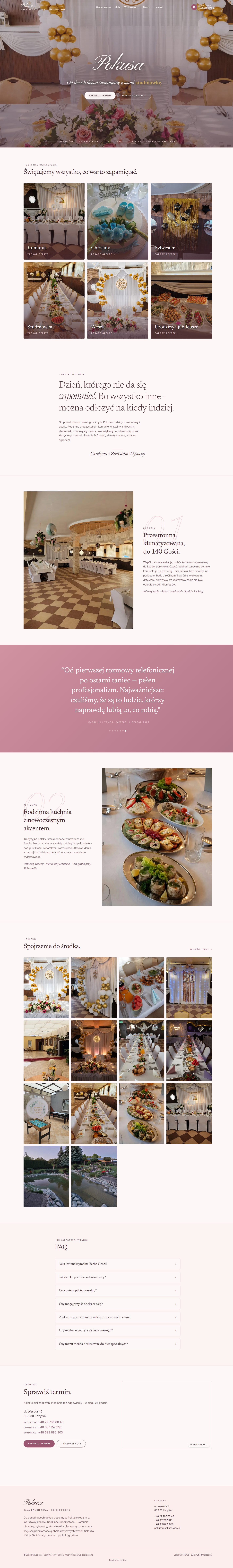 Pokusa - pełny widok strony