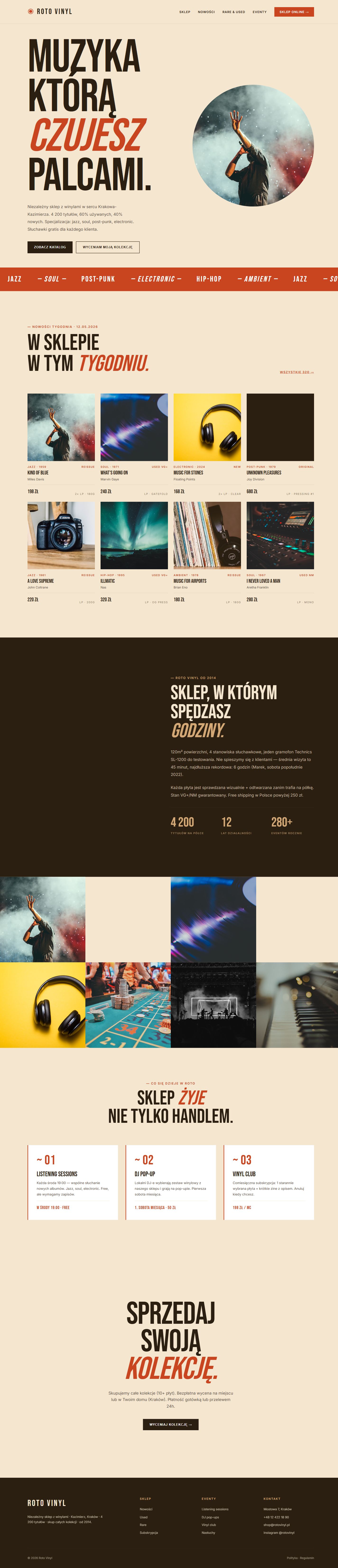 Roto - pełny widok strony