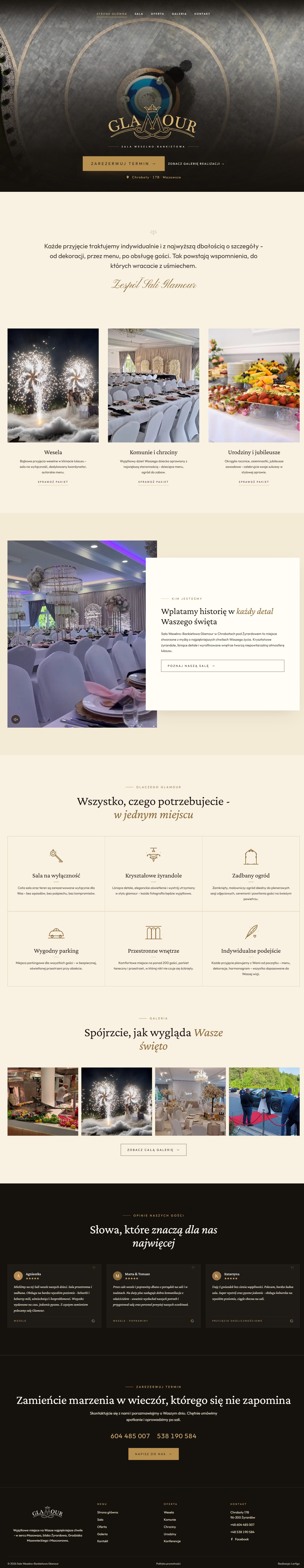 Sala Glamour - pełny widok strony