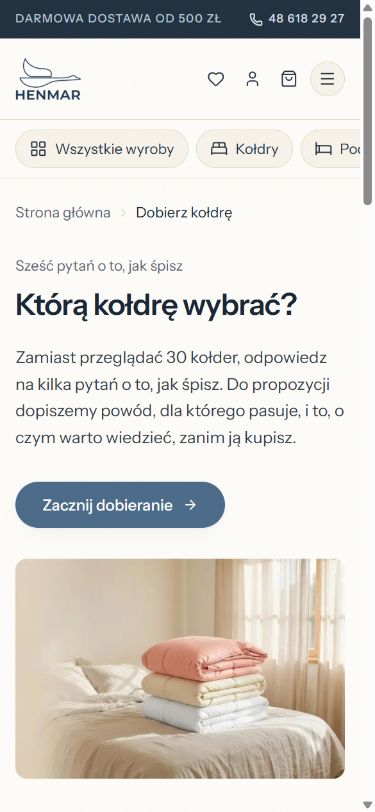 Henmar — project screen