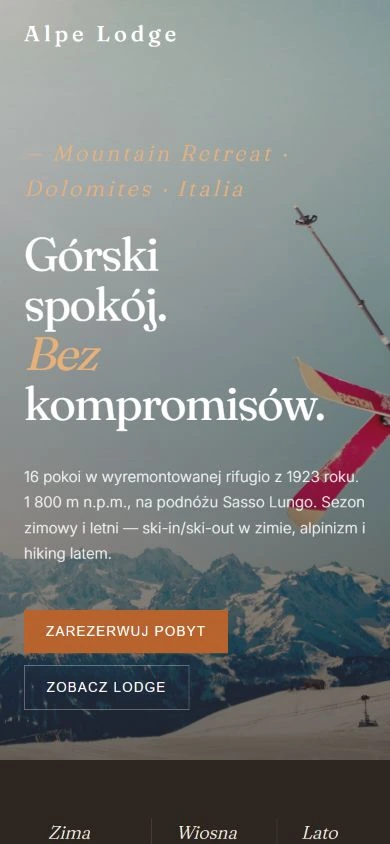 Alpe — ekran telefonu