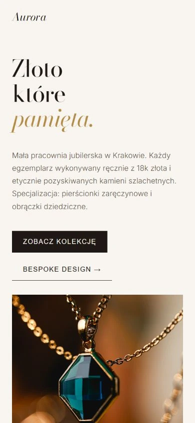Aurora Jewels — ekran telefonu