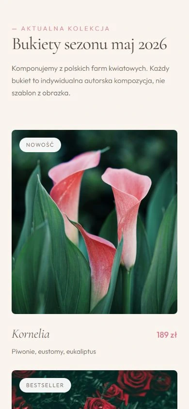 Bloom — mobile detail