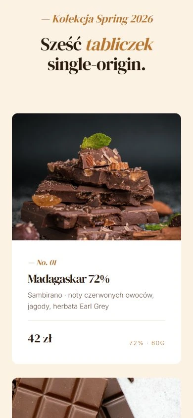Cocoa — mobile detail