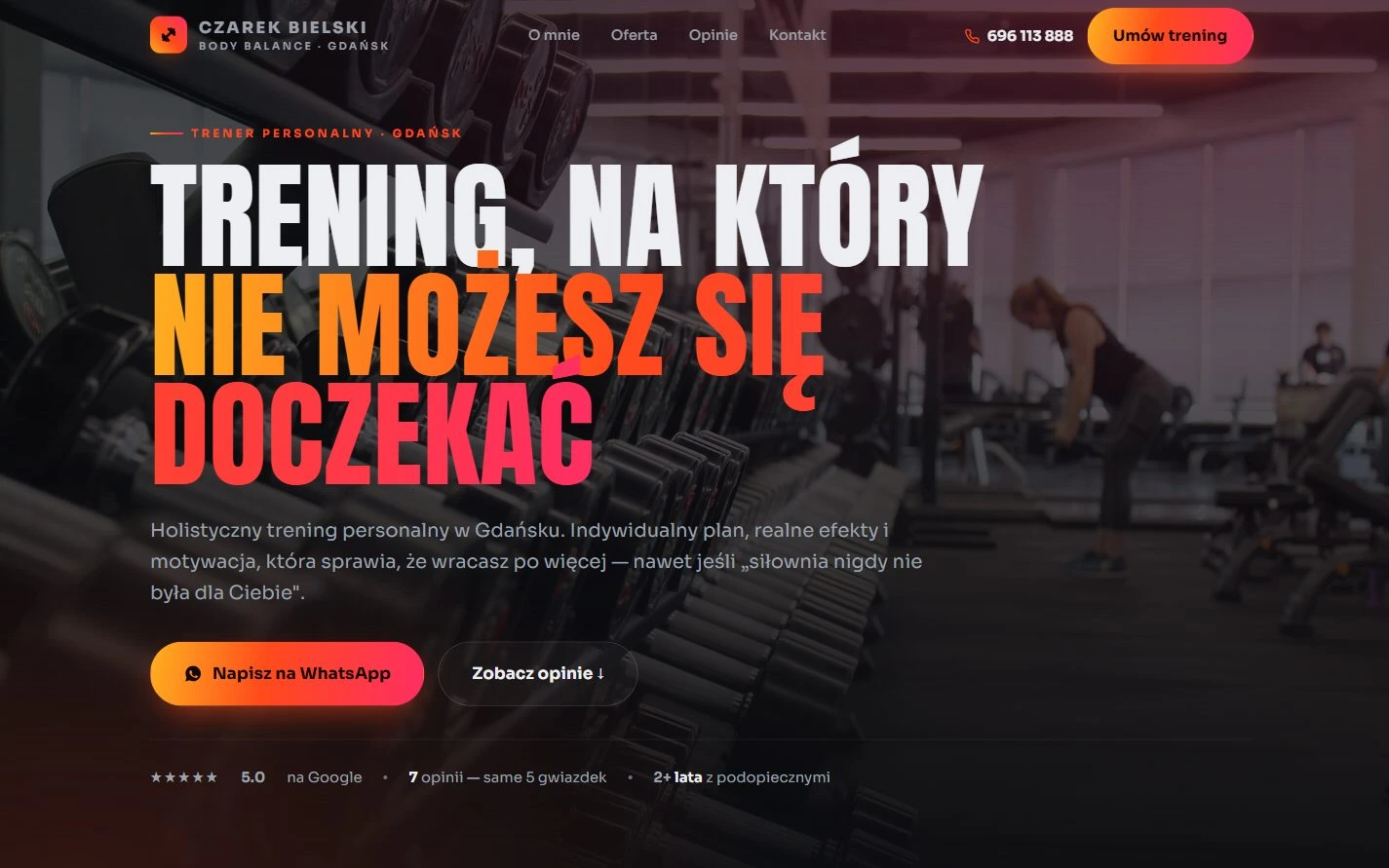 Czarek Bielski — ekran projektu